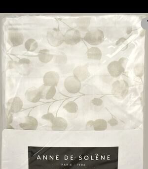 Anne De Solene Paris Rosee Cotton Sateen STANDARD Pillowcases Beige